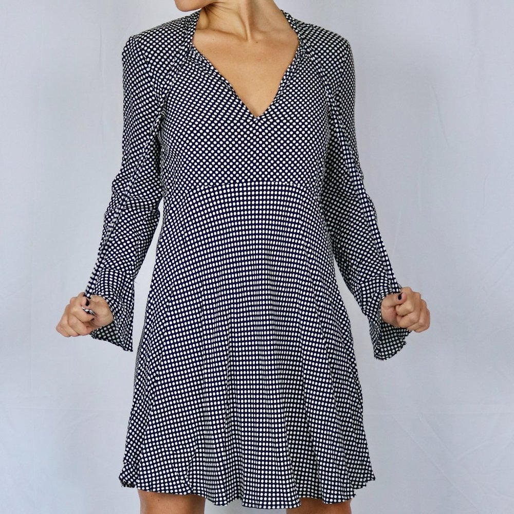 Black and White Long Sleeve Zara Dress
